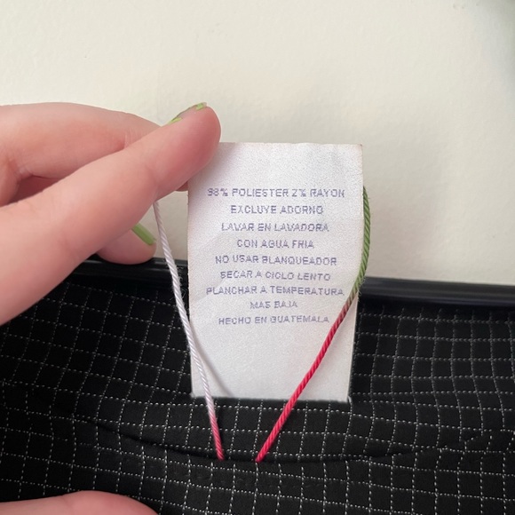 Vintage long black and white patterned dress - Picture 5 of 7